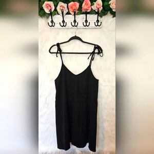 Billabong Classic Black Boho Tie-Up Cover-Up